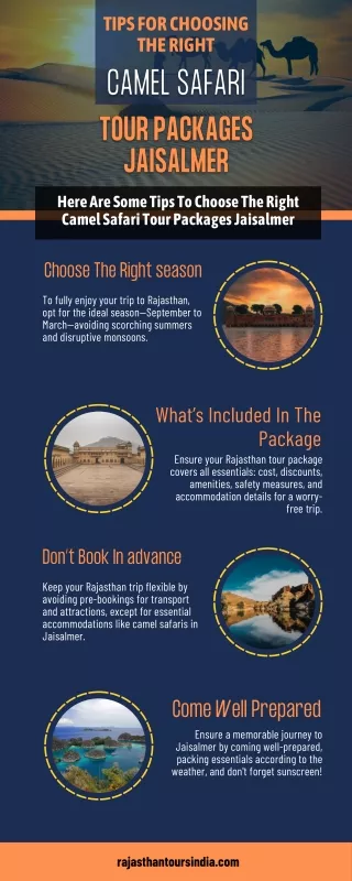 Tips For Choosing The Right Camel Safari Tour Packages Jaisalmer