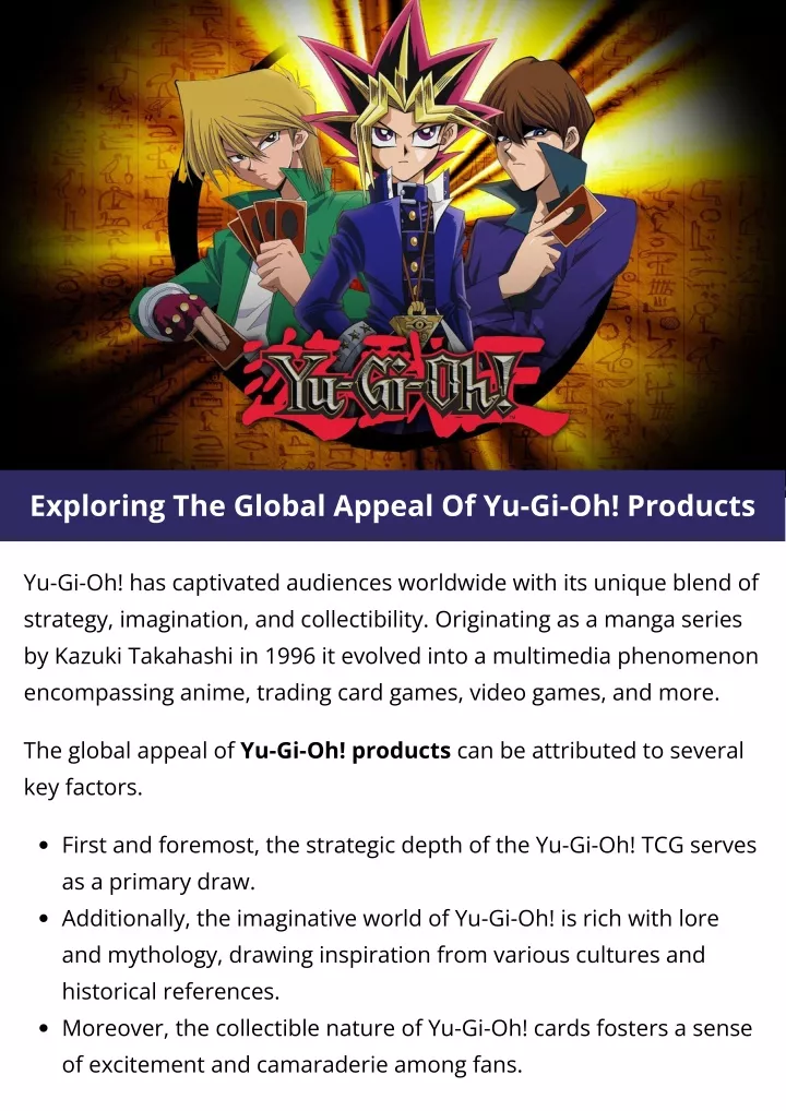 exploring the global appeal of yu gi oh products