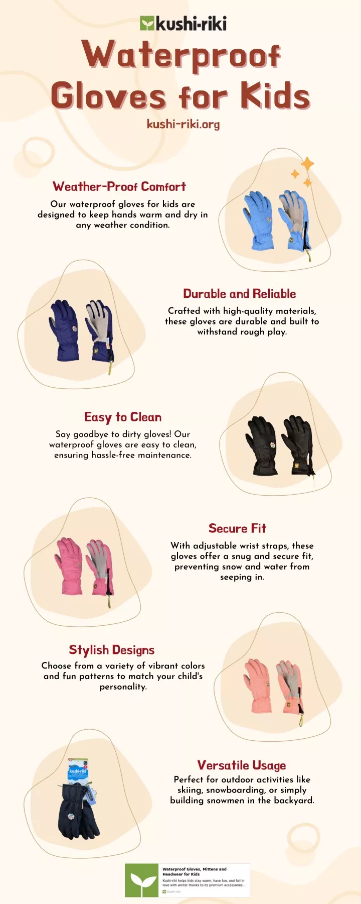 waterproof waterproof gloves for kids gloves