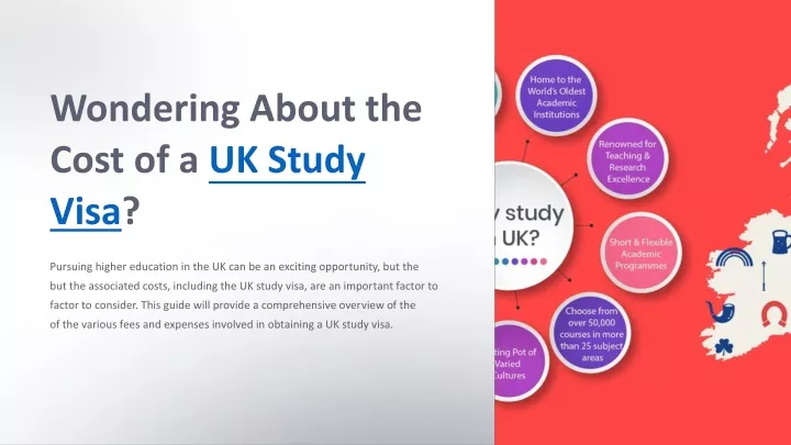 wondering about the cost of a uk study visa