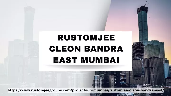 rustomjee cleon bandra east mumbai