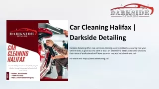 Car Cleaning Halifax | Darkside Detailing