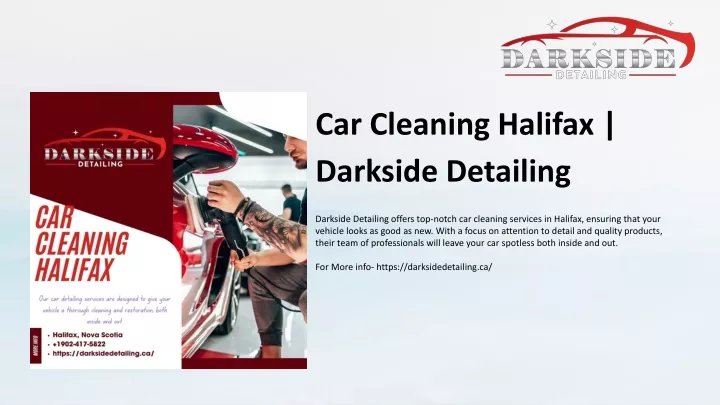 car cleaning halifax darkside detailing