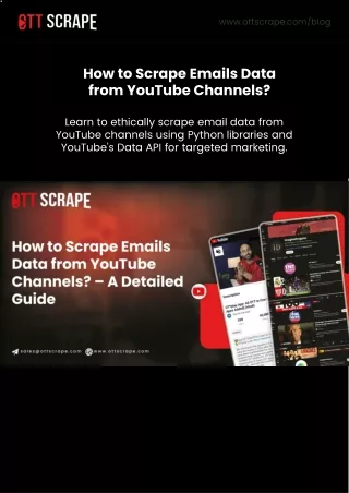 How to Scrape Emails Data from YouTube Channels