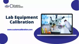 Lab Equipment Calibration