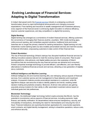 Evolving Landscape of Financial Services_ Adapting to Digital Transformation