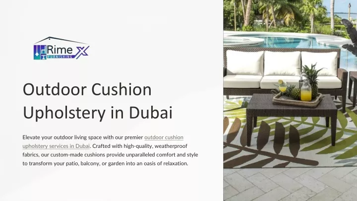 outdoor cushion upholstery in dubai