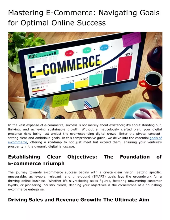 mastering e commerce navigating goals for optimal