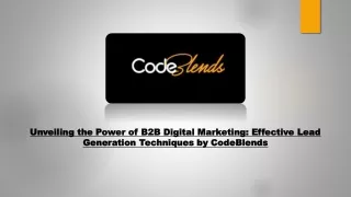 unveiling the power of b2b digital marketing