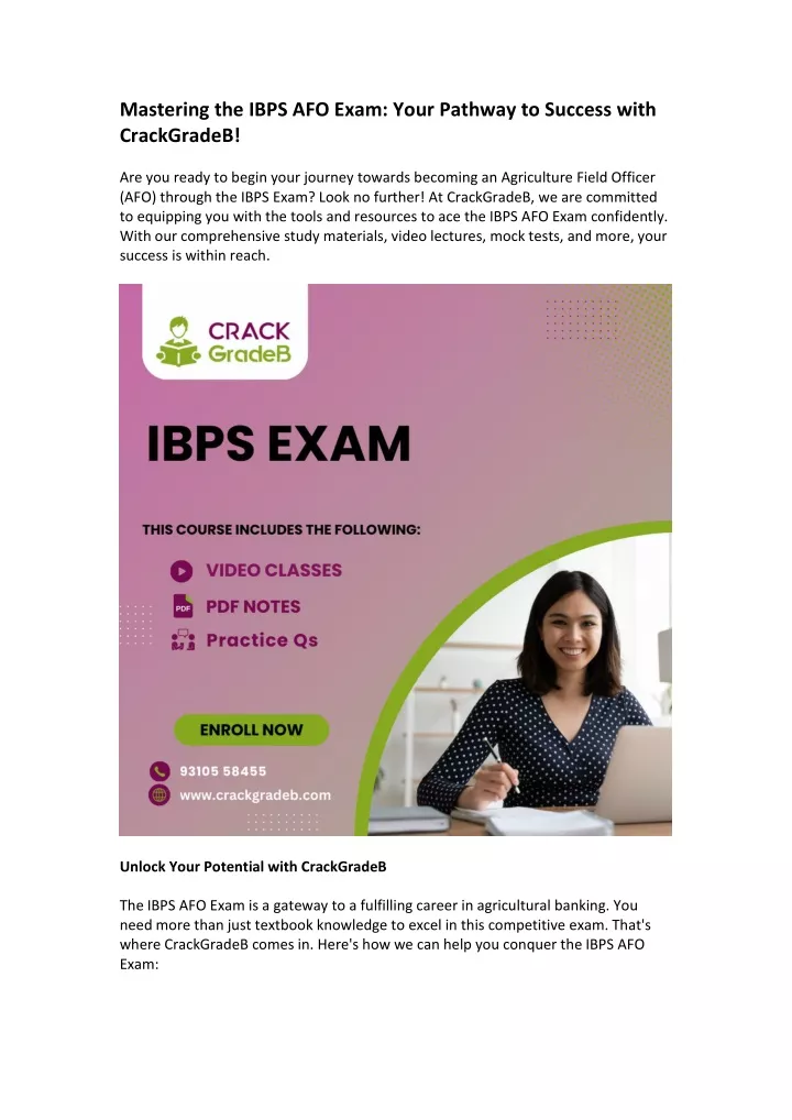 mastering the ibps afo exam your pathway