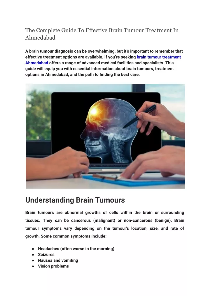 the complete guide to effective brain tumour
