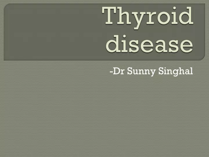 thyroid disease