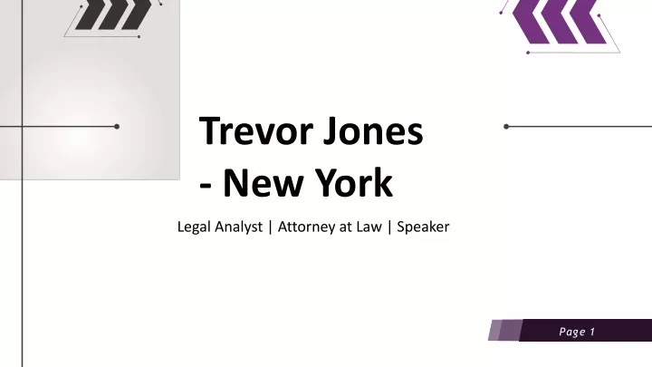 trevor jones new york