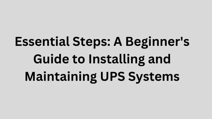 essential steps a beginner s guide to installing