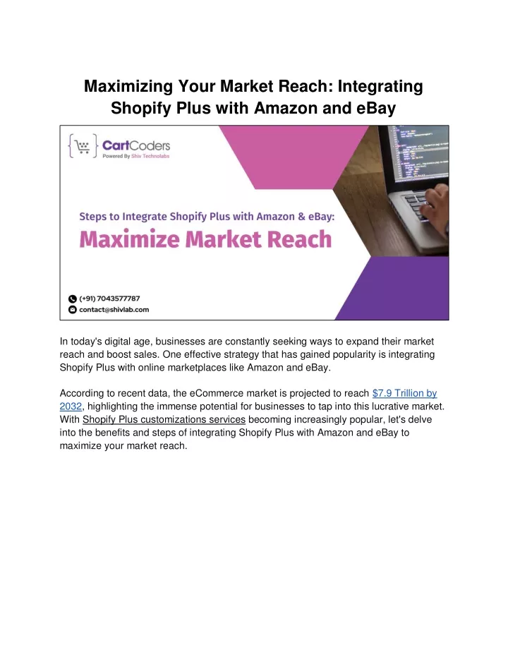 maximizing your market reach integrating shopify