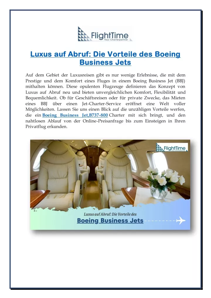 luxus auf abruf die vorteile des boeing luxus