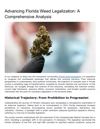 Advancing Florida Weed Legalization_ A Comprehensive Analysis