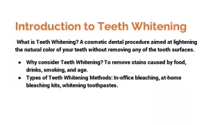Exploring Teeth Whitening Options