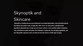 skynoptik and skincare