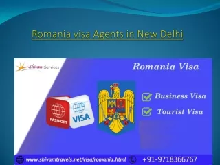 Romania visa Agents in New Delhi