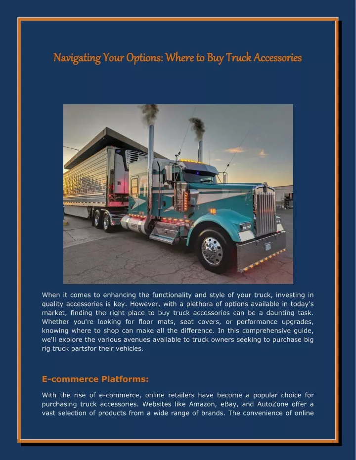 navigating your options where to buy truck