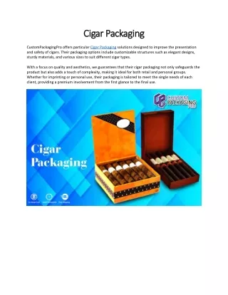 cigar p cigar packaging ackaging