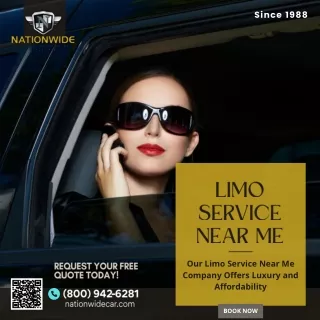 Limo Service Near Me Company Offers Luxury and Affordability