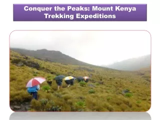 Conquer the Peaks Mount Kenya Trekking Expeditions