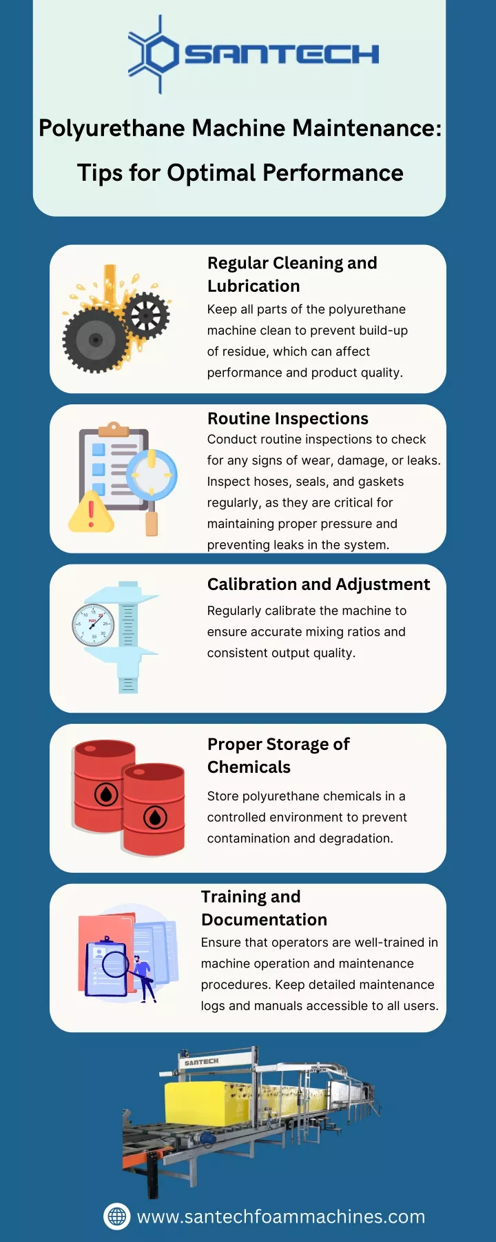 polyurethane machine maintenance