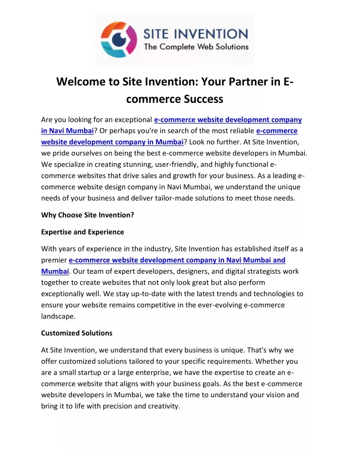 welcome to site invention your partner