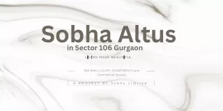 Sobha Altus Sector 106 Gurgaon pdf
