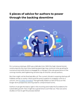 5 pieces of advice for authors to power through