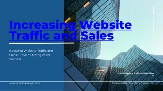 Increasing Website Traffic and Sales