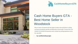 Cash Home Buyers GTA - Best Home Seller in Woodstock
