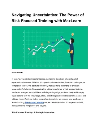 navigating uncertainties the power of risk