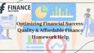 Optimizing Financial Success Quality And Affordable Finance Homework Help