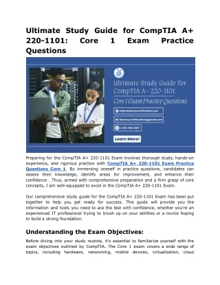 ultimate study guide for comptia a 220 1101 core
