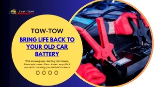 Revive Your Car Battery : Tips and Techniques