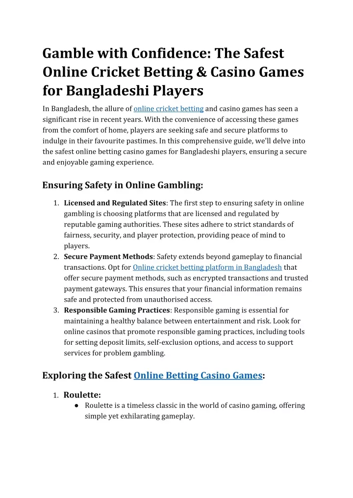 gamble with confidence the safest online cricket