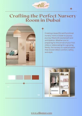 Creating Dreamy Nursery Rooms in Dubai with Elli Junior