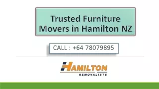 Trusted Furniture Movers in Hamilton NZ