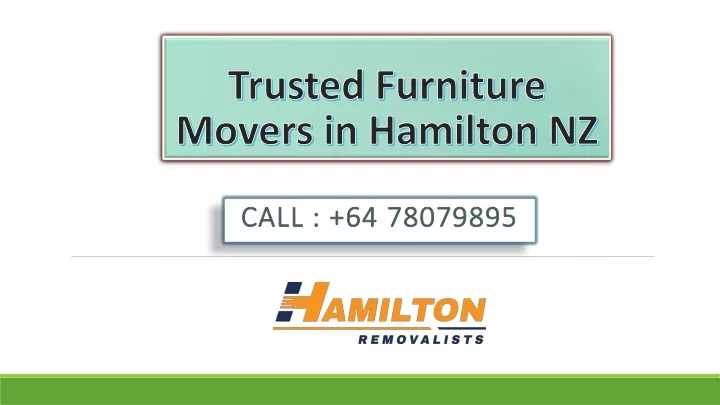 trusted furniture movers in hamilton nz