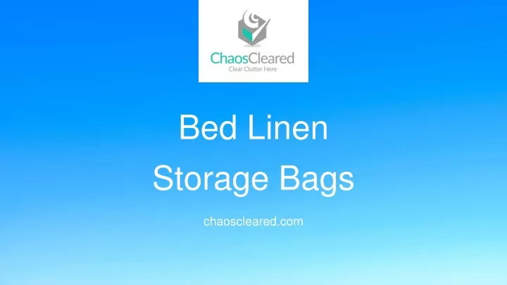 bed linen storage bags