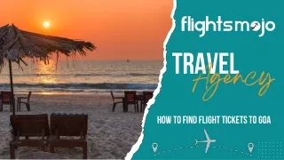 How to find flight tickets to Goa