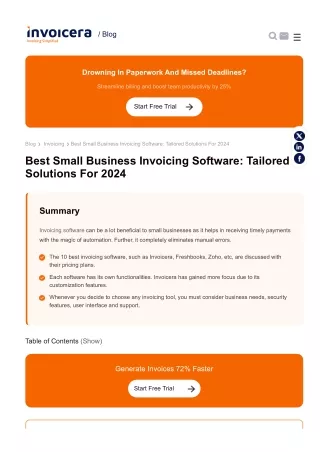 Best Small Business Invoicing Software Tailored