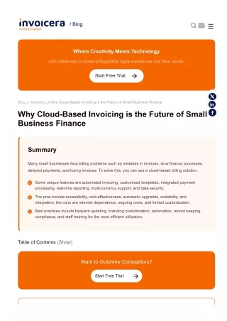Why Cloud-Based Invoicing is the Future of Small