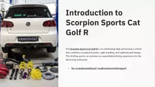 Performance Redefined Scorpion Sports Cat for Golf R