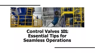 Control Valves 101: Essential Tips for Seamless Operations