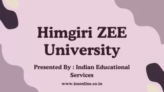 himgiri zee university