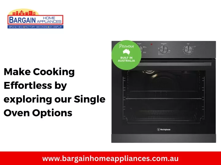 make cooking effortless by exploring our single